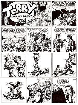Caniff Terry and the Pirates Sunday strip (Oct. 29, 1939)